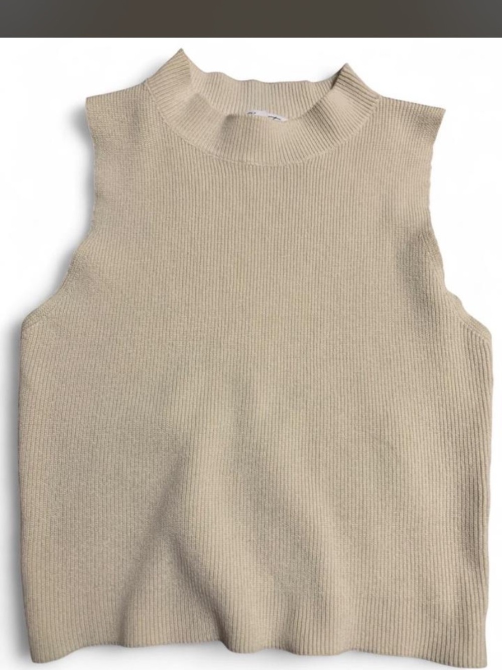 Cloud Ten Ribbed Mock Neck Sweater Vest